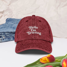 Load image into Gallery viewer, Hello I&#39;m Grieving Vintage Hat
